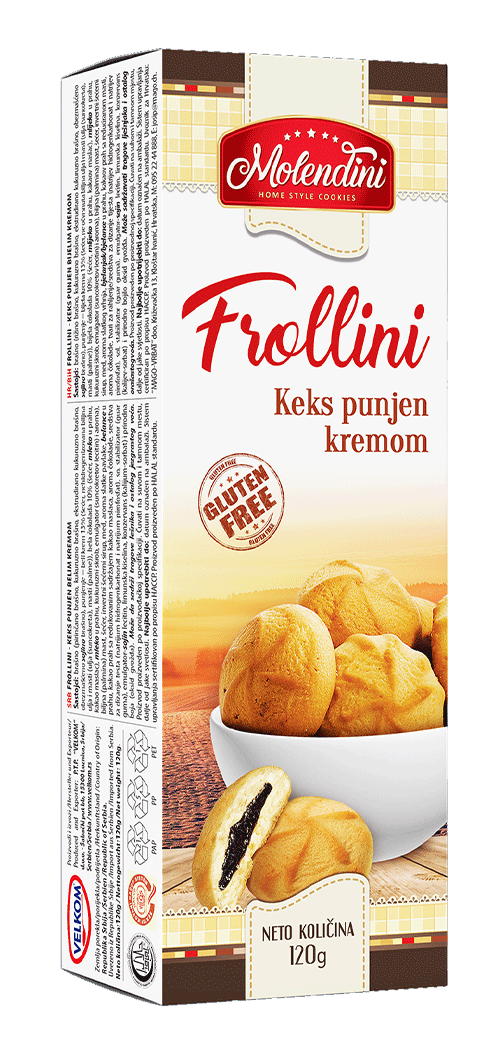 Velkom proizvodi | Keks Frollini punjen kremom