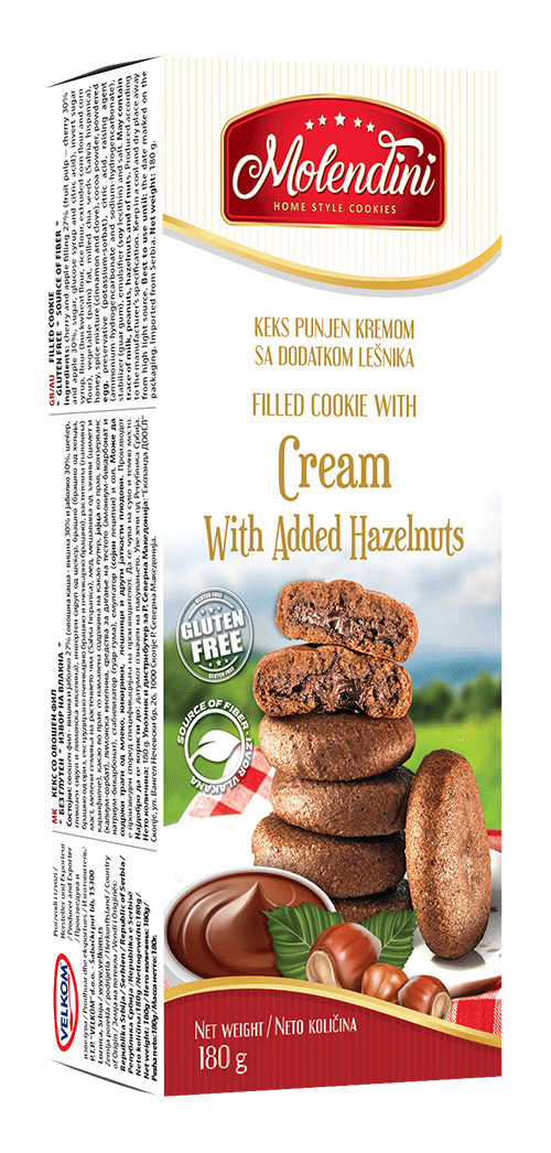 Velkom proizvodi | Medenjak punjen kremom sa dodatkom lešnika